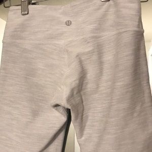 White/Grey lululemon leggings size 2